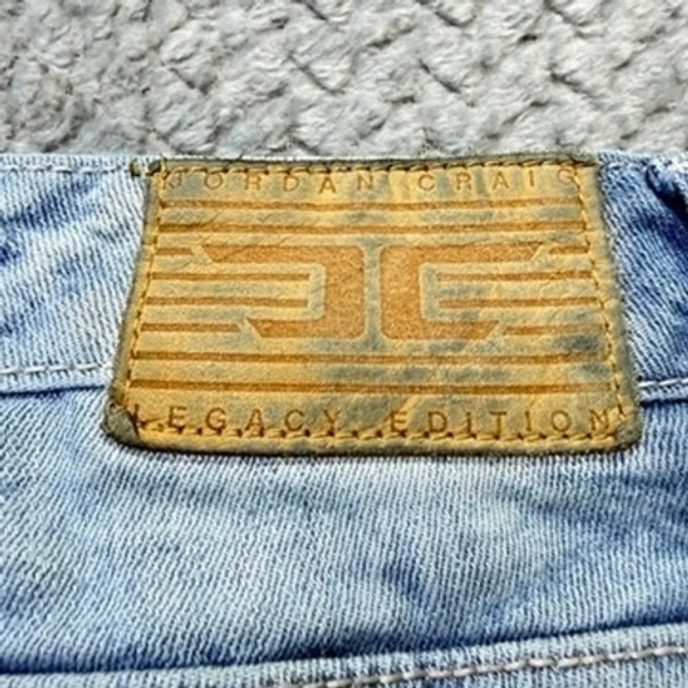 Jordan Craig Jeans Mens 42 Blue‎ Distressed Frayed Martin Stacked JTP1150